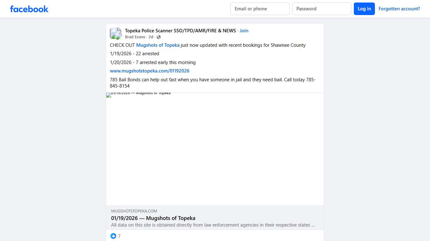 Topeka Police Scanner SSO/TPD/AMR/FIRE & NEWS CHECK OUT Mugshots of Topeka just now updated with recent bookings for Shawnee County Facebook